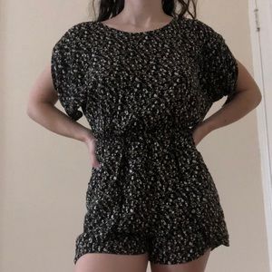 Floral Romper with Pockets